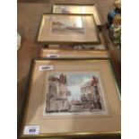 A SET OF SIX FRAMED SIGNED LIMITED EDITION PRINTS