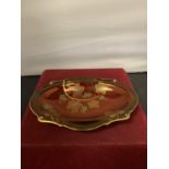 A CARLTON WARE ROUGE ROYALE OVAL DISH