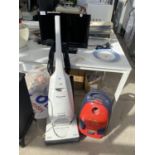 A PANASONIC VACUUM CLEANER AND A FURTHER ELECTROLUX VACUUM CLEANER BELIEVED IN WORKING ORDER BUT