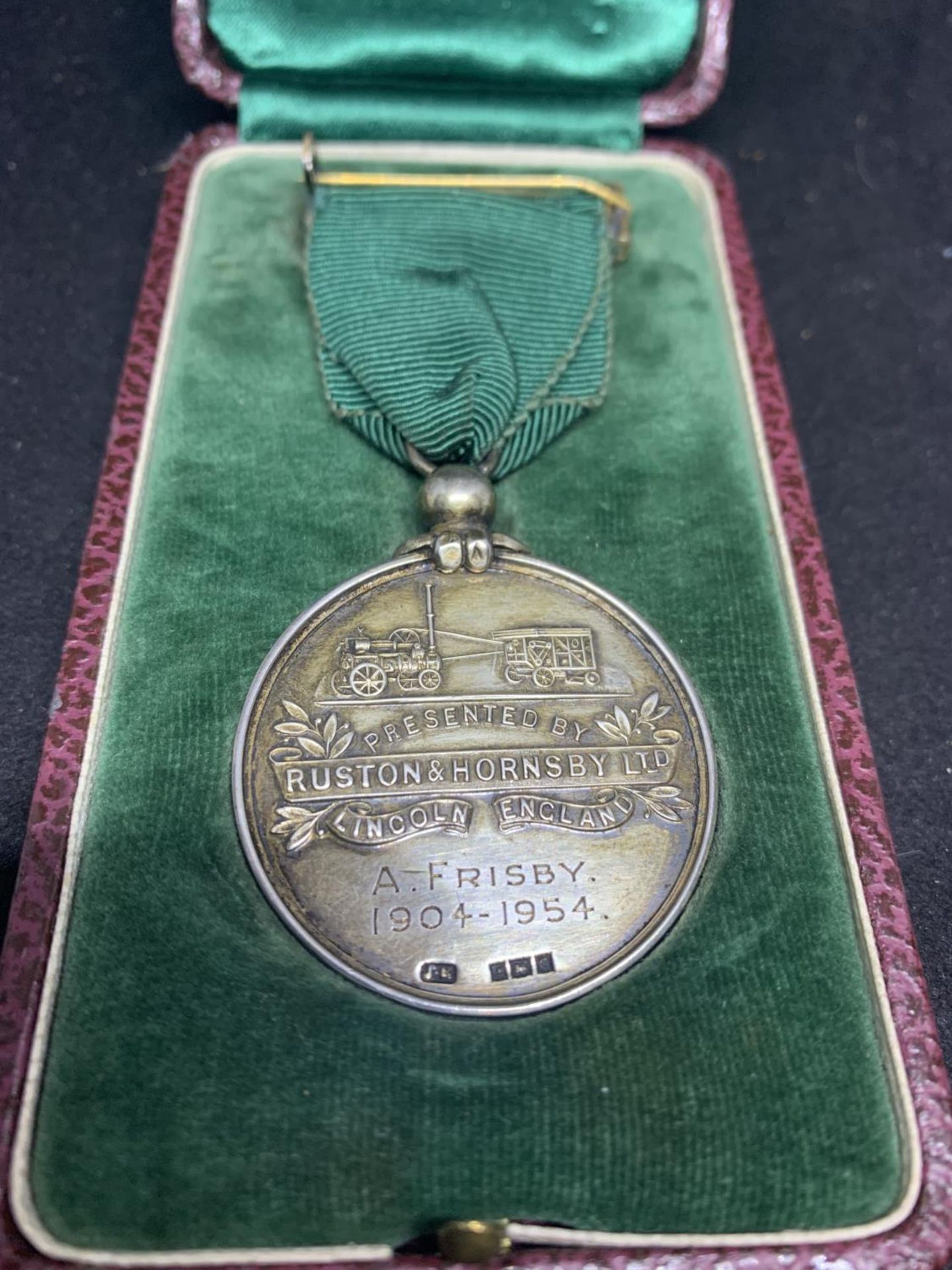 A HALLMARKED SILVER 50 YEARS FAITHFUL SERVICE MEDAL IN A PRESENTATION BOX - Image 3 of 3