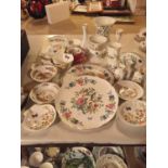 A LARGE COLLECTION OF AYNSLEY CHINA IN THE COTTAGE GARDEN DESIGN