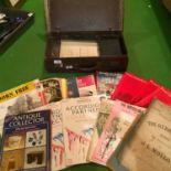 A VINTAGE SUITCASE OF SHEET MUSIC AND BOOKLETS