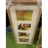 THREE NEW REAL WOOD NIELSEN FRAMES 30CM X 74CM