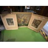 THREE FRAMED AND SIGNED PRINTS