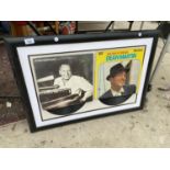 TWO MOUNTED AND FRAMED RECORDS OF DEAN MARTIN