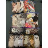 THIRTY TWO ASSORTED BEANIE BABIES WITH TAGS: FOR CONTENTS PLEASE SEE PICTURES