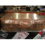 A RETRO PIG SKIN SUITCASE