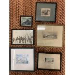 SIX SMALL FRAMED PICTURES