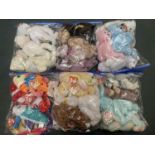 TWENTY FIVE ASSORTED TY BEANIE BABIES WITH TAGS: PLEASE SEE PICTURES FOR CONTENT DETAIL