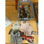 VINTAGE DOLL PARTS AND CLOTHES