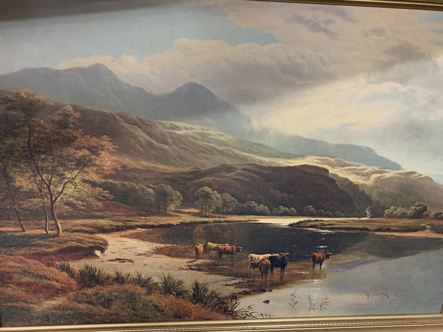 A GILT FRAMED PRINT 'LOCH AWE' SIGNED PRUDENCE TURNER - Bild 3 aus 3