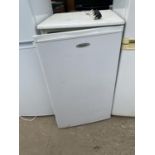 A WHITE FRIDGEMASTER UNDERCOUNTER FRIDGE BELIEVED IN WORKING ORDER BUT NO WARRANTY