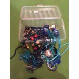 A QUANTITY OF COSTUME JEWELLERY