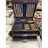 A 1930'S CANTEEN OF CUTLERY (SOME ITEMS MISSING)