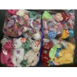 TWENTY FIVE ASSORTED BEANIE BABIES WITH TAGS: PLEASE SEE PICTURES FOR CONTENTS