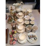 A COLLECTION OF VARIOUS CERAMICS TO INCLUDE CUPS, SAUCERS, MUGS ETC