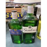 A 1 LITRE BOTTLE OF GORDON'S SPECIAL DRY GIN (37.5% VOL) AND A 70CL BOTTLE OF GORDON'S NO. 8 OUT