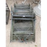 A LARGE QUANTITY OF GALVANISED METAL FRAMES