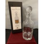 A DARTINGTON CRYSTAL DIMPLE DECANTER H: APPROX 30CM