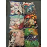 THIRTY FOUR ASSORTED BEANIE BABIES INCLUDING TAGS: FOR CONTENTS PLEASE SEE PICTURES