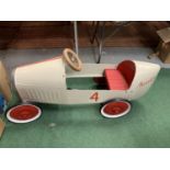 A CHILDS BAGHERA PEDAL CAR - L:108CM H:54CM (TO TOP OF STEERING WHEEL)