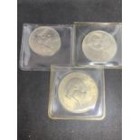 THREE COINS WITH PRESENTATION CASES