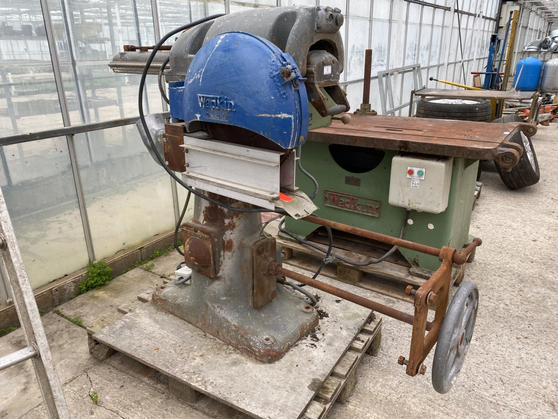 A WADKIN LTD. 3 PHASE SAW - BELIEVED WORKING NO WARRANTY - NO VAT - Image 4 of 4