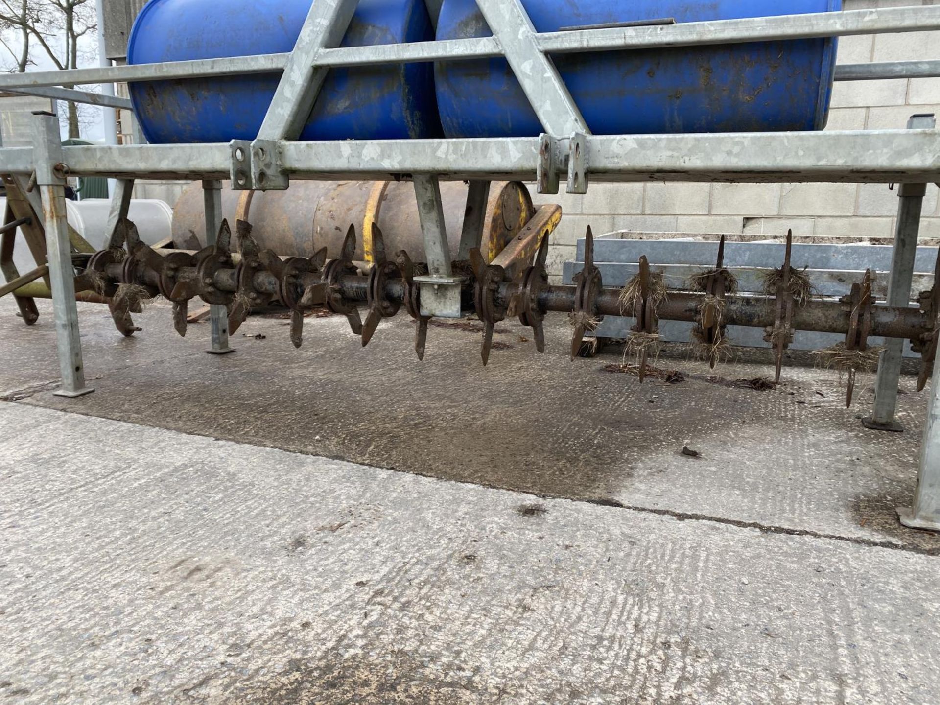 M & K GRASSLAND AERATOR - 3M (10 FOOT ) WIDE - 54 BLADES CAN BE ANGLED - EX HIRE MODEL -BELIEVED - Image 3 of 3
