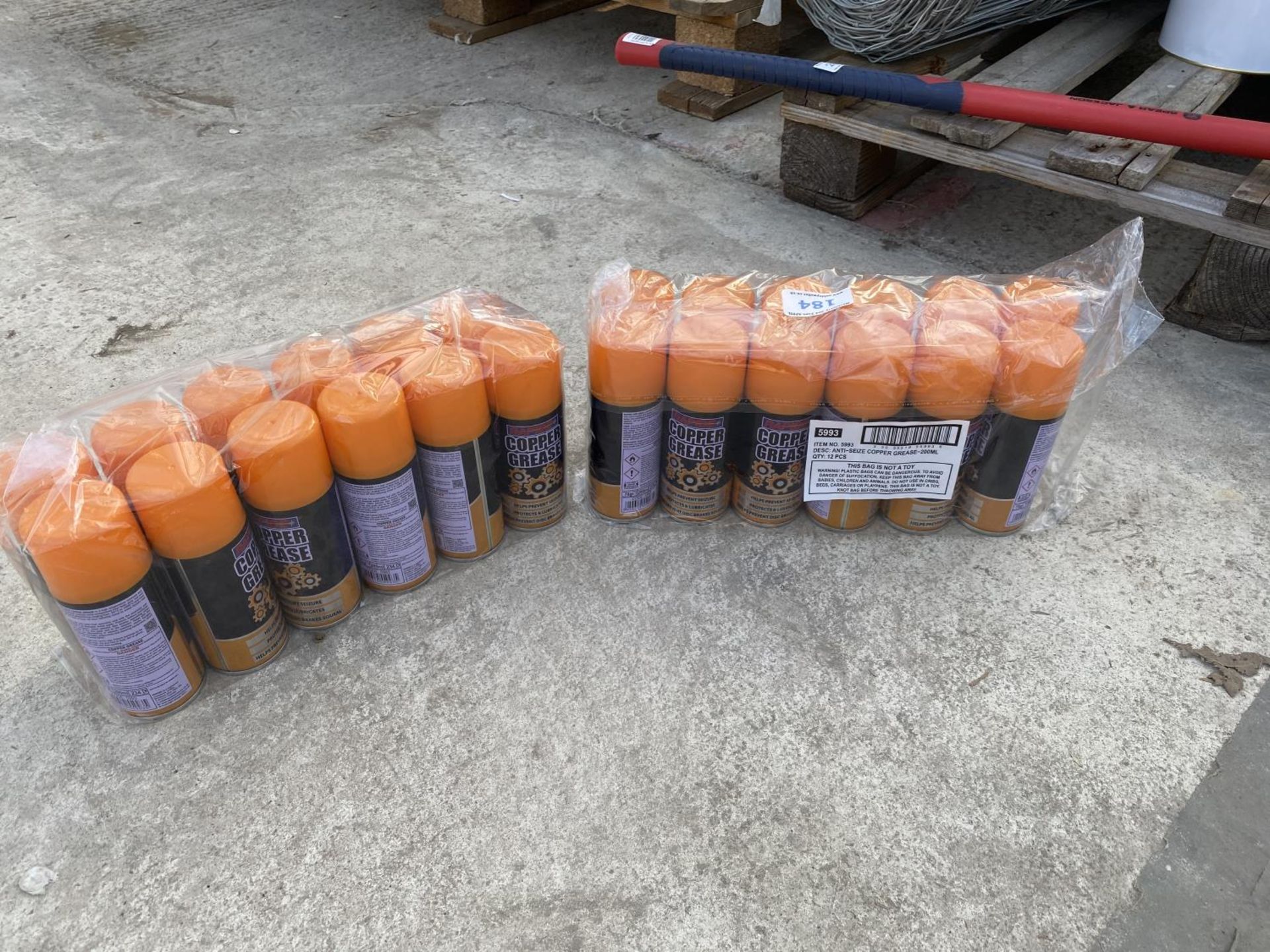 24 CANS OF COPPER GREASE + VAT