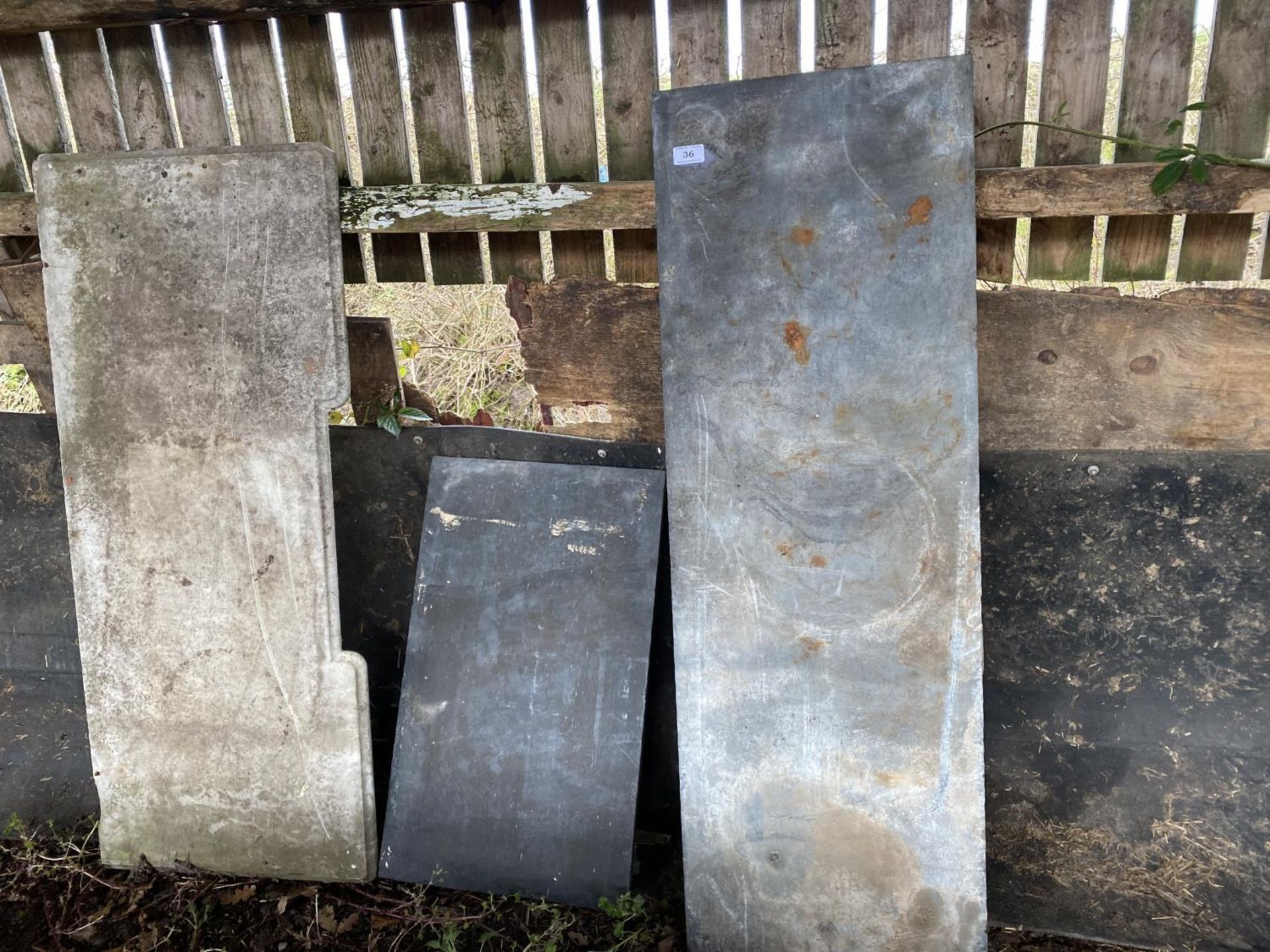 THREE PIECES OF MARBLE AND SLATE