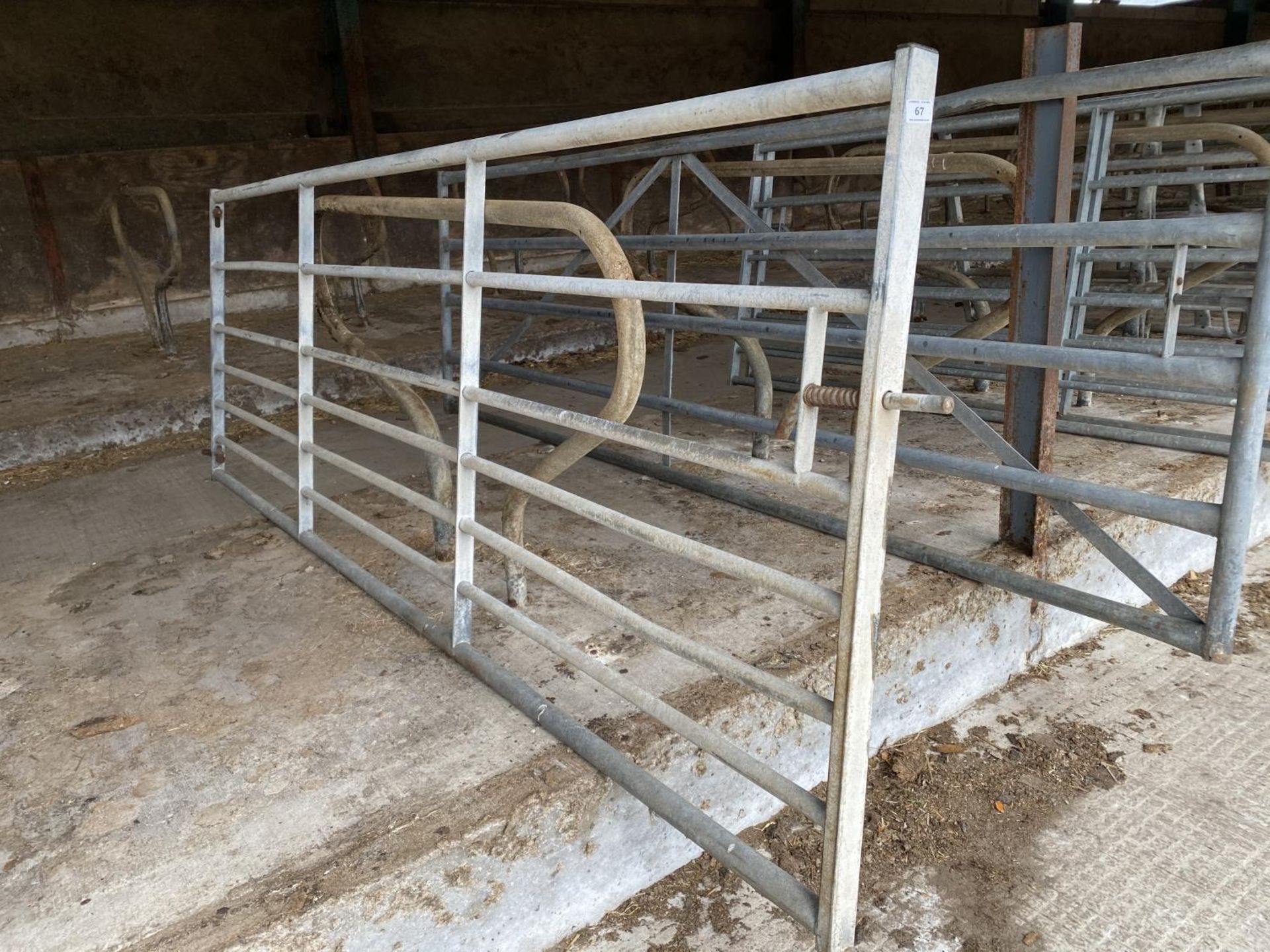 A GALVANISED GATE 11' LONG