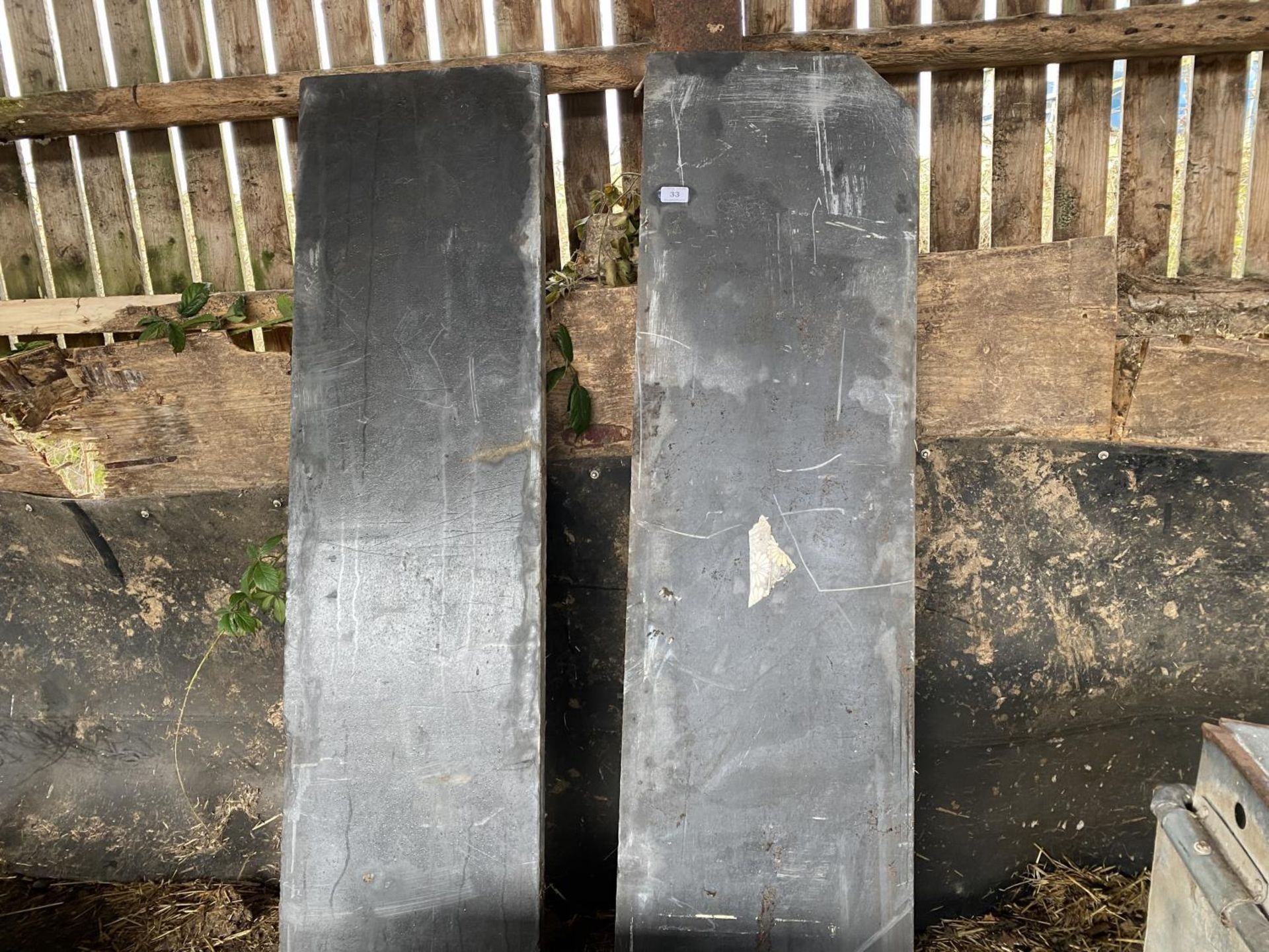 TWO PIECES OF SLATE 5' 6" LONG