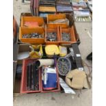 A LARGE QUANTITY OF HARD WARE ITEMS TO INCLUDE BRACKETS, SCREWS AND BOLTS ETC