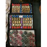 THREE TRAYS OF COSTUME RINGS