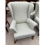TWO PARKER KNOLL WING BACK ARMCHAIRS - MODEL PK720/45