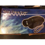 AN AS NEW AND BOXED NV 2000 MONOCULAR NIGHT VISION SCOPE WITH CARRYING CASE