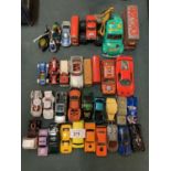 A QUANTITY OF TOY CARS
