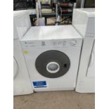 A WHITE INDESIT 4KG TUMBLE DRYER BELIEVED IN WORKING ORDER BUT NO WARRANTY