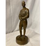 A BRONZE FIGURE IN THE FORM OF ADOLF HITLER H: 27CM