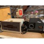 TWO VINTAGE SLIDE PROJECTORS