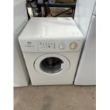 A WHITE ZANUSSI 3KG COMPACT WASHING MACHINE, PAT TEST, FUNCTION TEST AND SANITIZED BUT NO WARRANTY