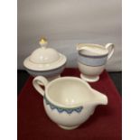 A GROUP OF THREE VILLEROY AND BOCH ITEMS: A 'CASA LOOK' CREAMER, A 'VILLA MENTON' CREAMER AND A '