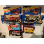 FIVE VARIOUS BOXED DIE CAST VEHICLES