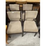 A SET OF FOUR CUMBRAE FURNITURE DINING CHAIRS BY MORRIS OF GLASGOW