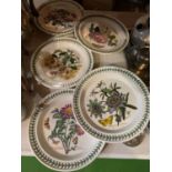 SIX PORTMEIRION 'BOTANICAL GARDEN' DINNER PLATES