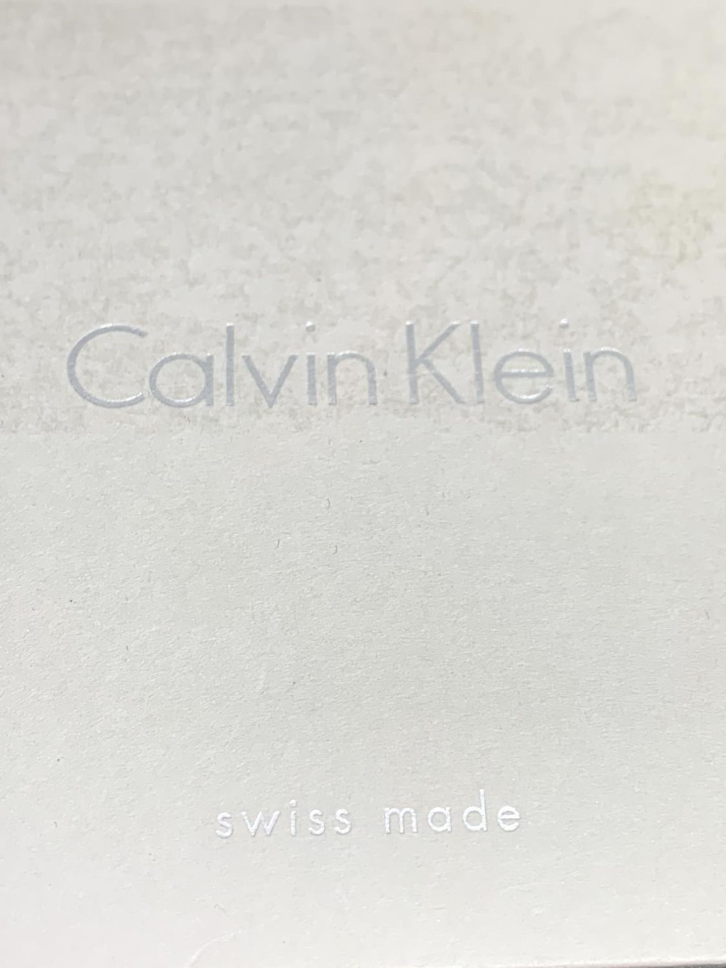 AN AS NEW AND BOXED CALVIN KLEIN CALENDER WRIST WATCH IN WORKING ORDER - Image 5 of 5