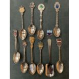 TEN COLLECTORS TEASPOONS