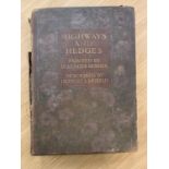 A VINTAGE HIGHWAYS & HEDGES PAINTED BY BERENGER BENGER DATED1911