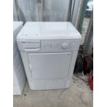 A WHITE BEKO 7KG CONDENSOR DRYER PAT TEST, FUNCTION TEST AND SANITIZED BUT NO WARRANTY GIVEN