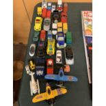 A COLLECTION OF TOY CARS